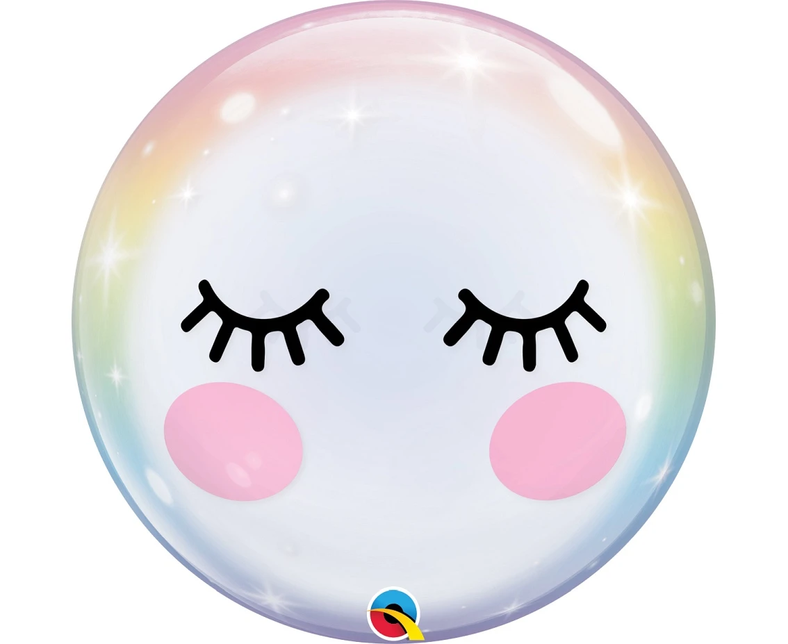 Balon foliowy 22" QL Bubble Poj. Rzęsy KK
