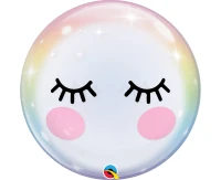 Balon foliowy 22" QL Bubble Poj. Rzęsy KK