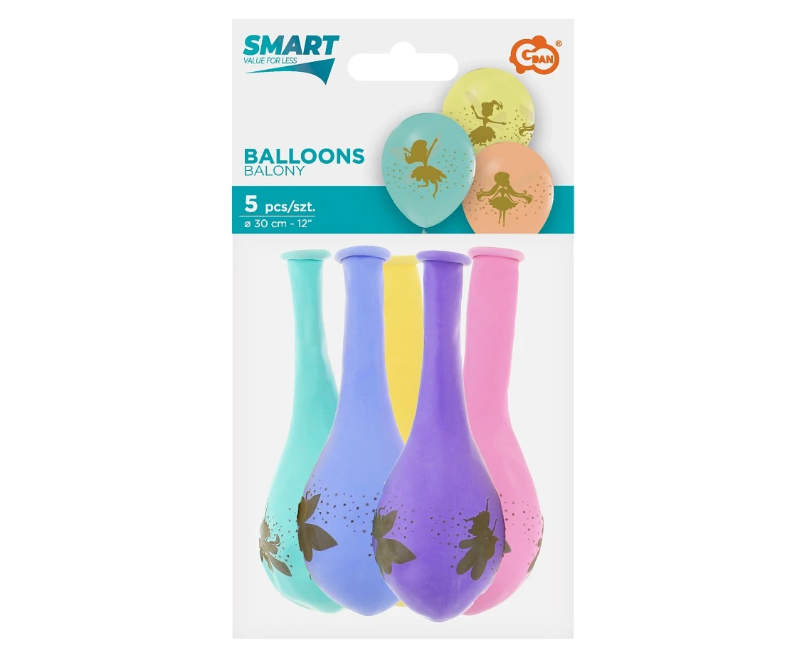 Balony Wróżki, 12 cali/ 5 szt.