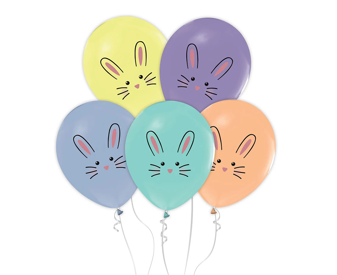 Balony Króliczki, 12"/ 5 szt.
