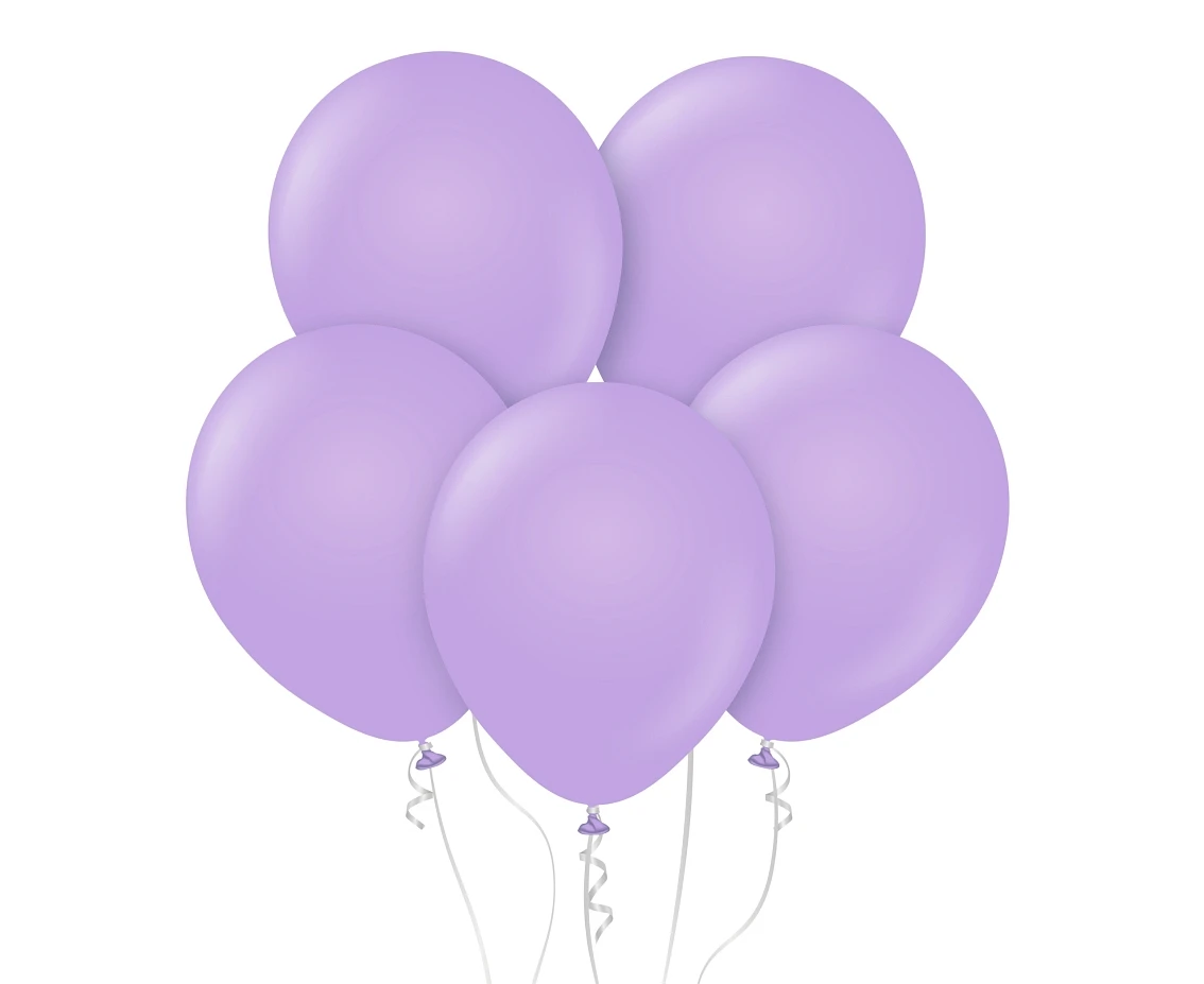 Balony B&C 18", macaron lawendowe, 5szt.