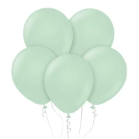 Balony B&C 18", macaron zielone, 5szt.