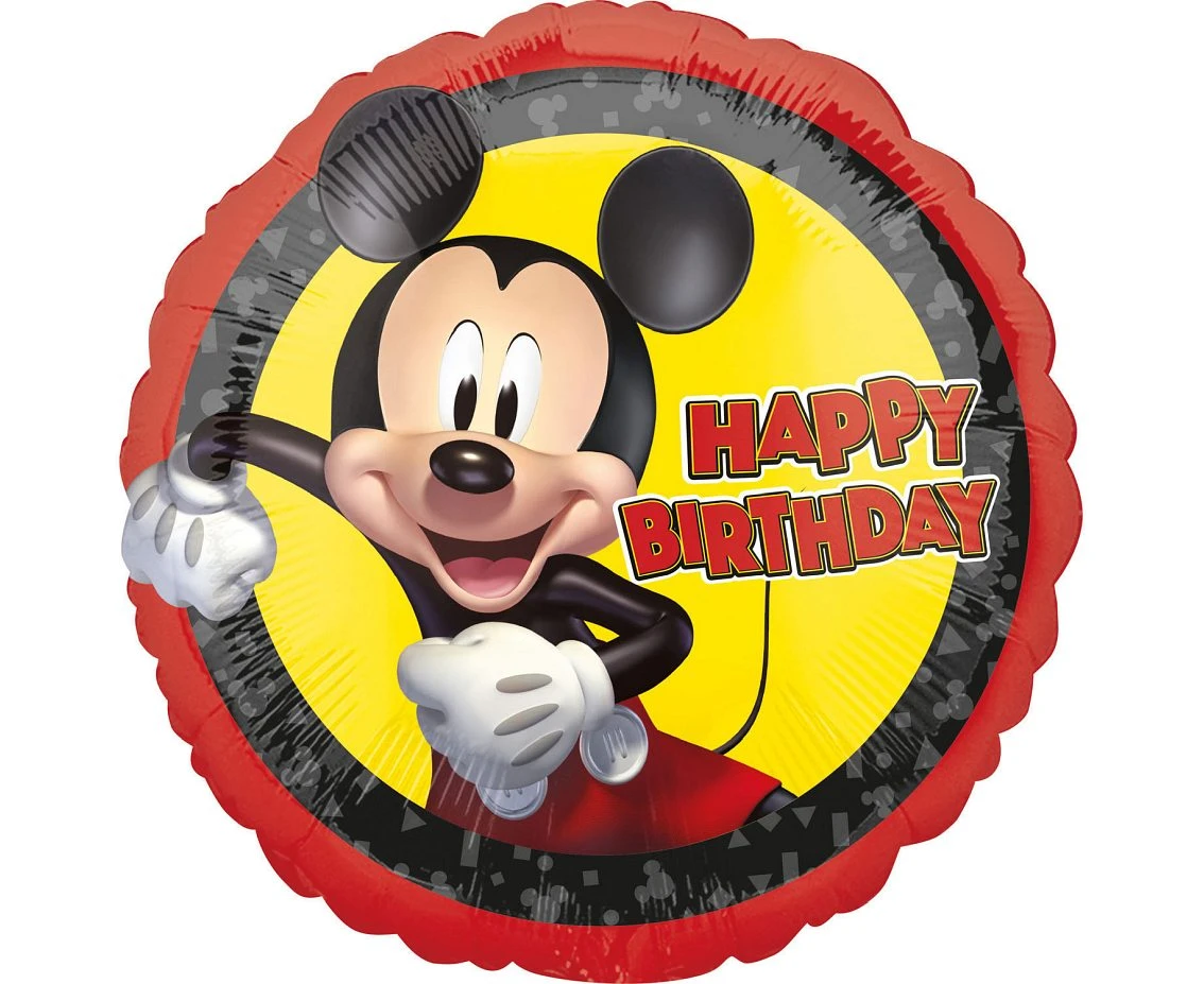 Balon foliowy 18" CIR - Urodzinowa Myszka Mickey KK