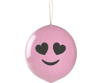 Balony Gemar", pastel uśmiechy, różowe, 50szt. KK