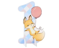 Dekoracja na stół Kolekcja Happy Birthday - Lisek, 29 cm KK