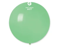 Balony Gemar, pastel kula 0.75m zielona miętowa macaron, 1szt.