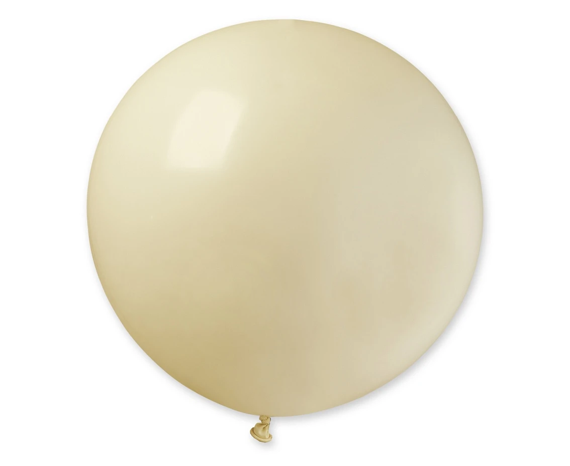 Balony Gemar, pastel kula 0.80m, kość słoniowa, 1szt. KK