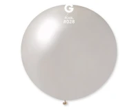Balony Gemar, kula metalik 0.80m perłowa, 1szt.