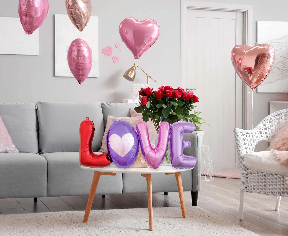 Balon foliowy Litery LOVE, 74x29 cm KK