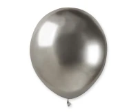 Balony Gemar 5", shiny srebrne, 100szt.