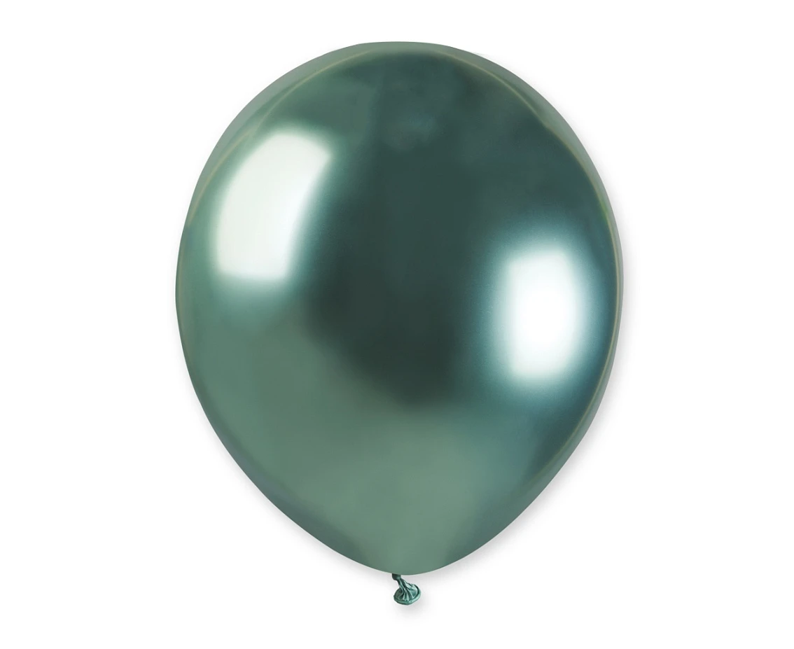 Balony Gemar 5", shiny zielone, 100szt.