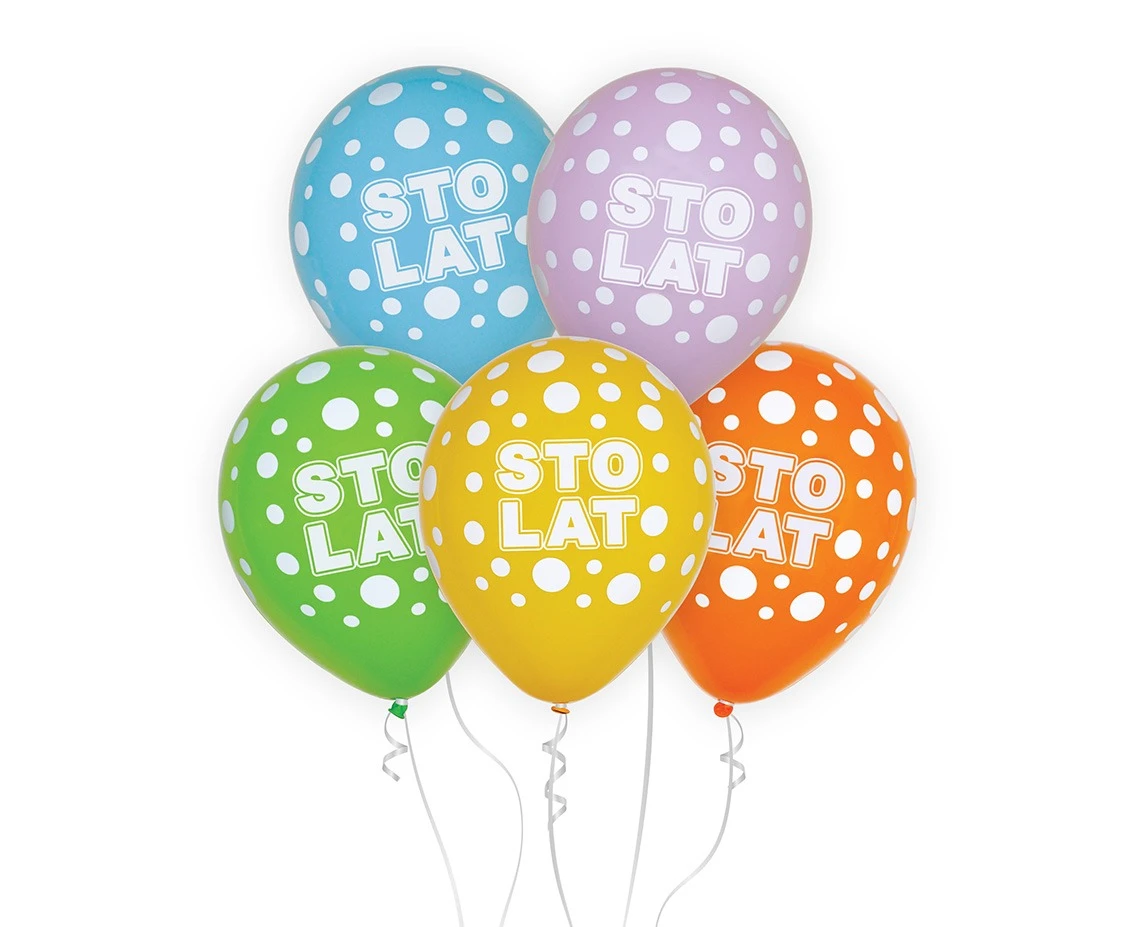Balony Sto Lat, 12 cali/ 5 szt.