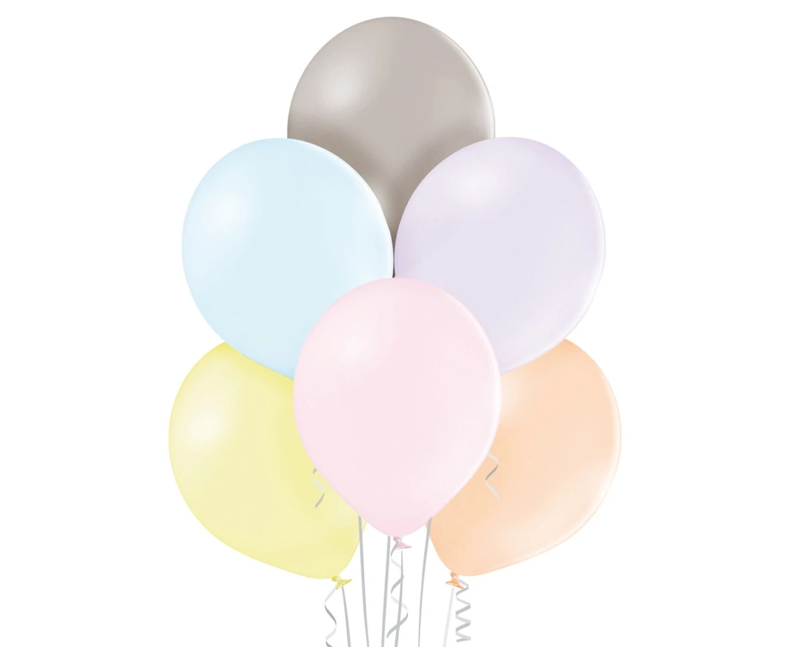 Balony Belbal 12", B105-322, (pastel macaron mix) pastel macaron mix, 100szt.