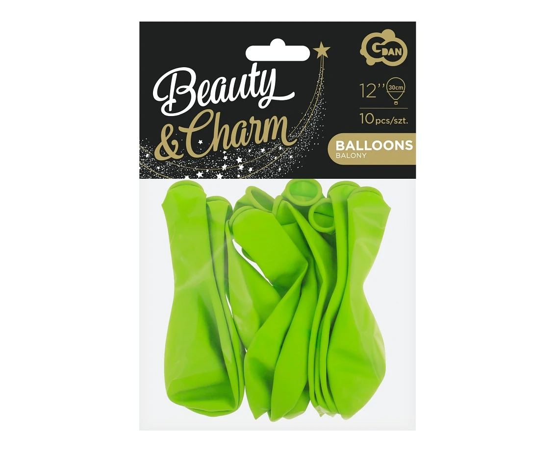 Balony B&C 12", pastel pistacjowe, 10szt.