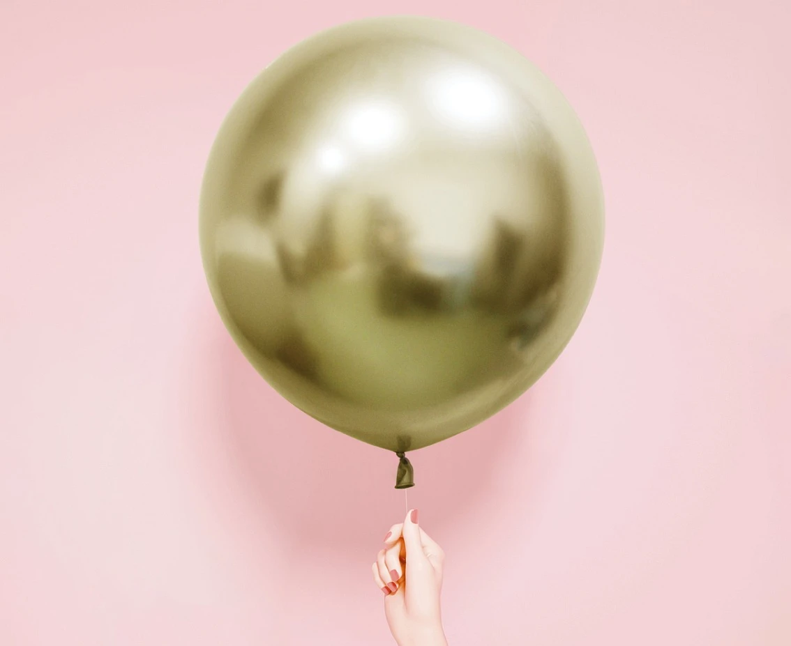 Balony B&C 24", platyna jasnozłote, 1szt.