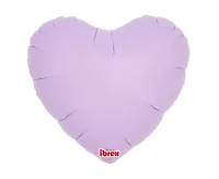 Balon Ibrex Hel, serce 14", Pastel Lavender, 5 szt.