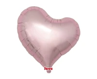 Balon Ibrex Hel, serce Sweet 18", Metallic Light Pink, 5 szt.