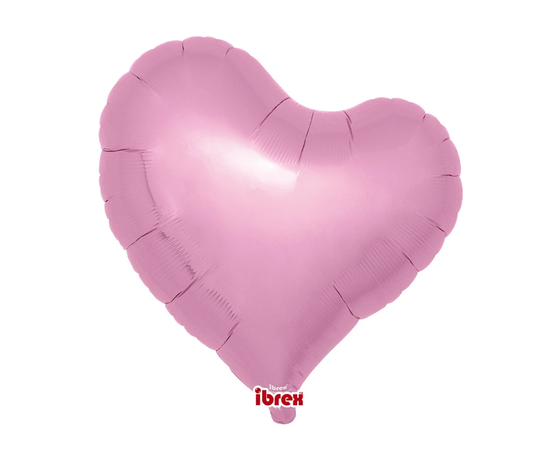 Balon Ibrex Hel, serce Sweet 18", Metallic Pink, 5 szt.