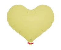 Balon Ibrex Hel, serce Jelly 14", Pastel Yellow, 5 szt.