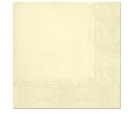Serwetki gładkie jednokolorowe Champagne 33x33 cm / 20 szt.