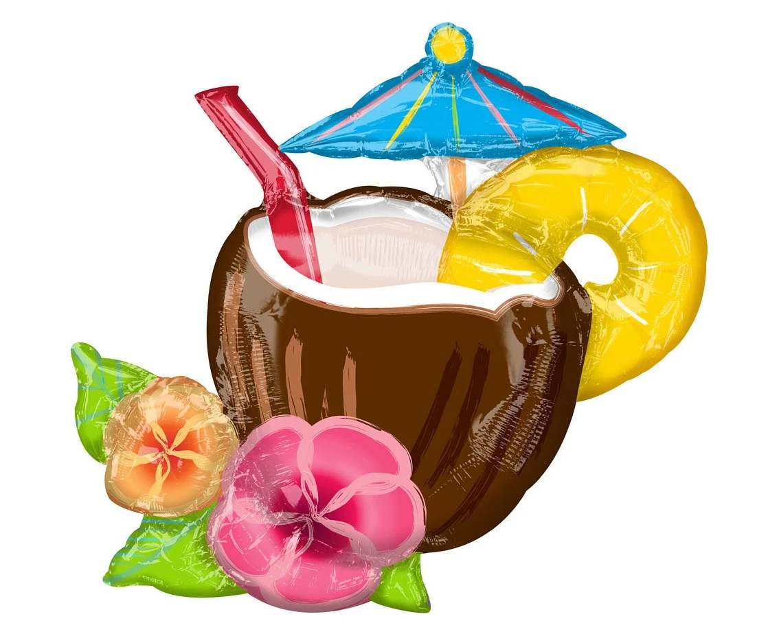 Balon foliowy Supershape Coconut Pina Colada, zapakowany KK