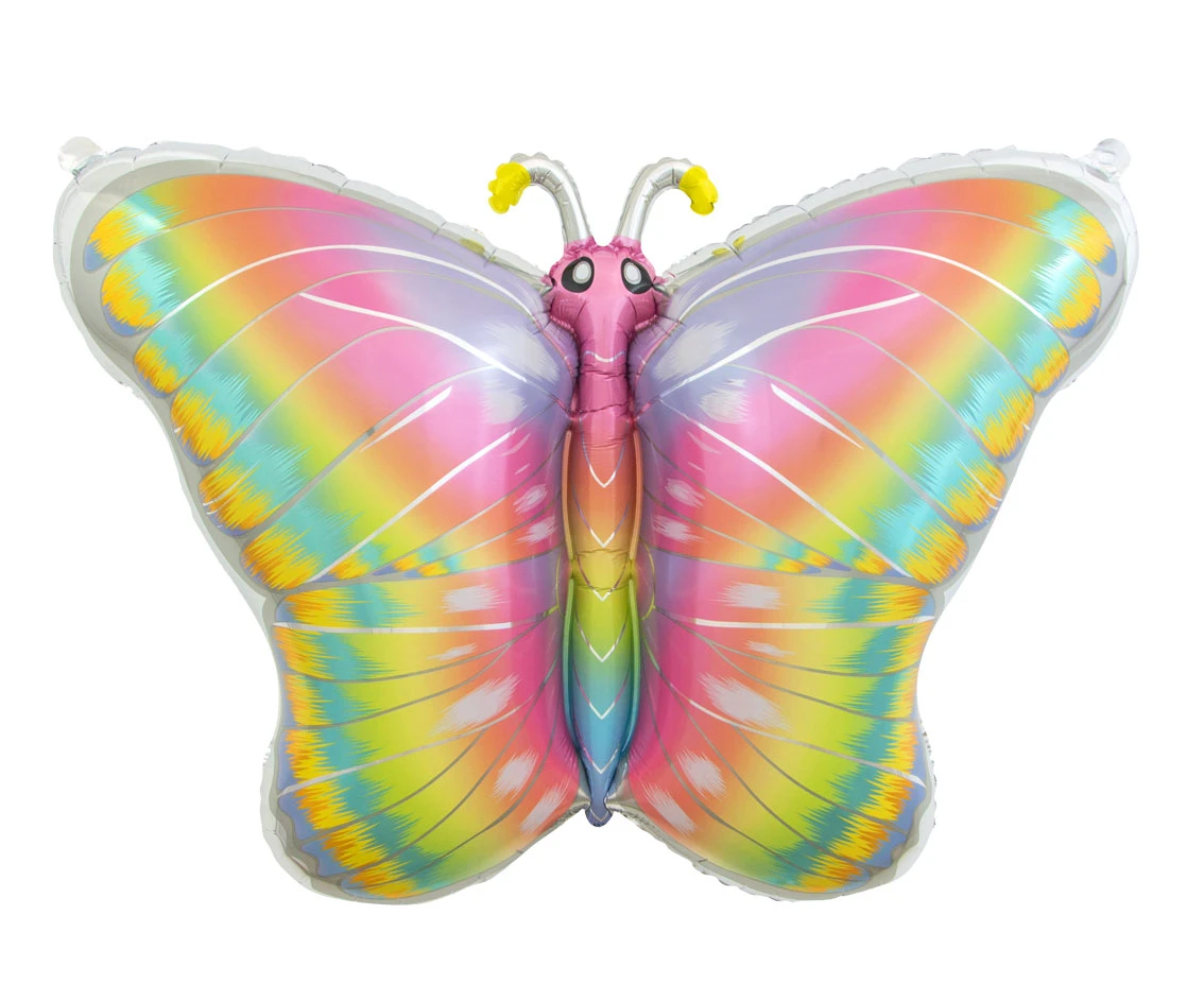 Balon foliowy Pastelowy Motyl, 64x53 cm AA