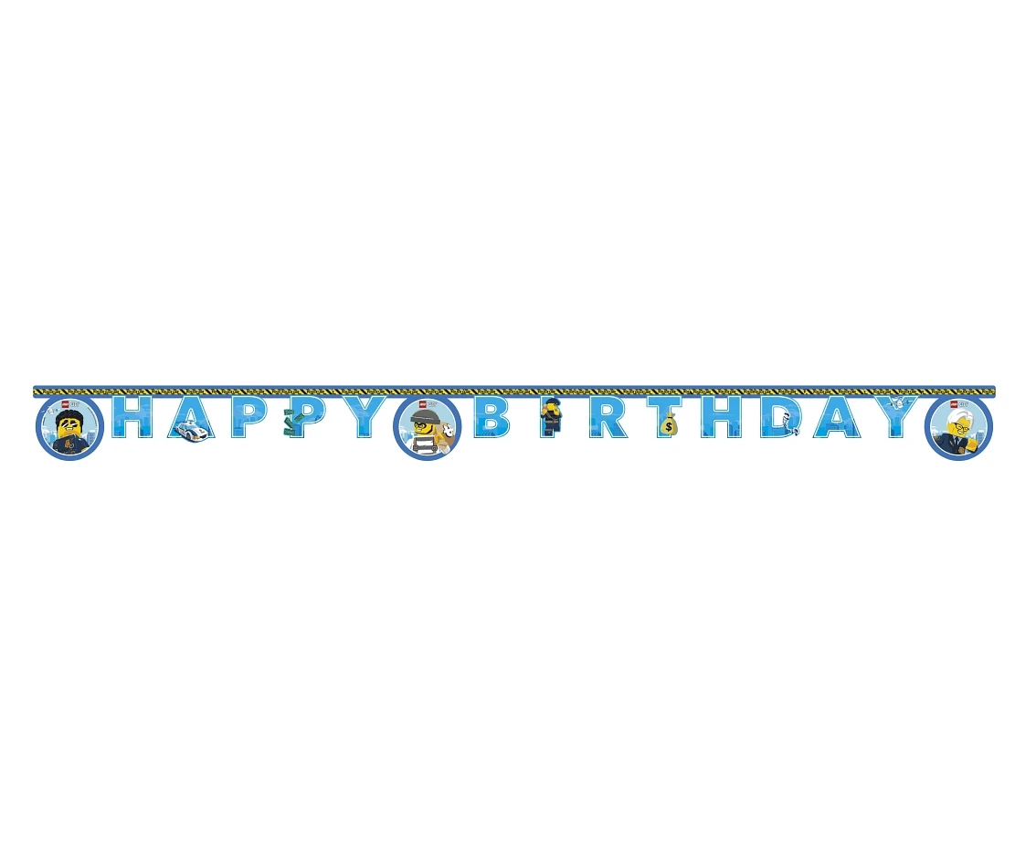 Banner Lego City - Happy birthday KK