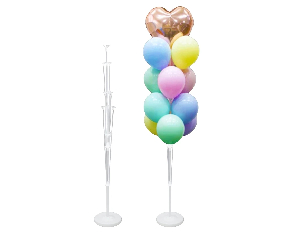 Stelaż plastikowy na bukiet z 13 balonów, 130 cm