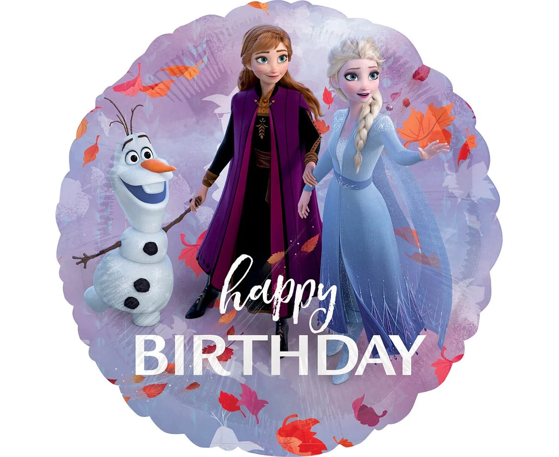 Balon foliowy 18", Frozen Happy Birthday
