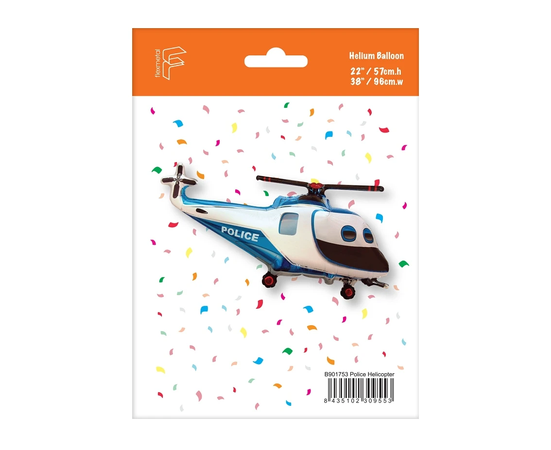 Balon foliowy 24" FX - "Helikopter Policyjny", pakowany KK