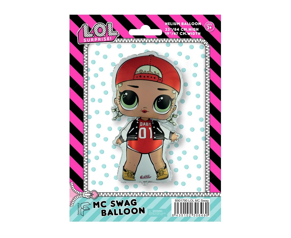 Balon foliowy 24" FX - LOL: MC Swag, pakowany KK