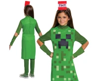 Strój Dziewczynka Creeper Classic - Minecraft (licencja), rozm. M (7-8 lat)