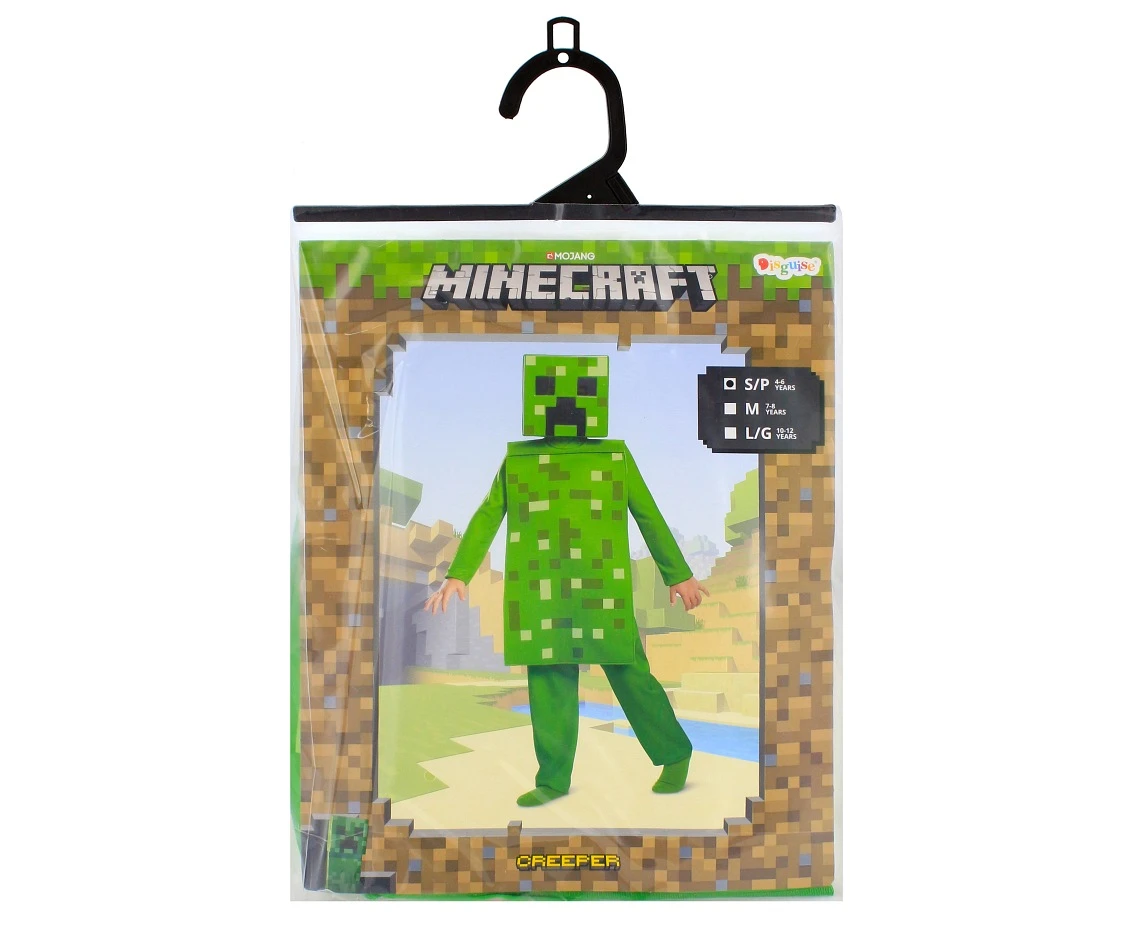 Strój Creeper Classic (kombinezon) - Minecraft (licencja), rozm. S (4-6 lat)