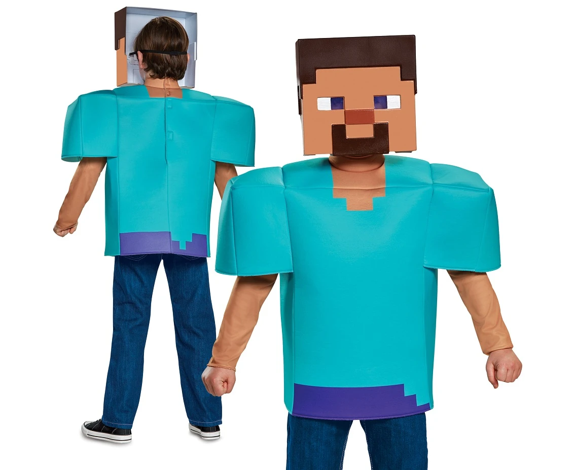 Strój Steve Classic - Minecraft (licencja), rozm. M (7-8 lat)
