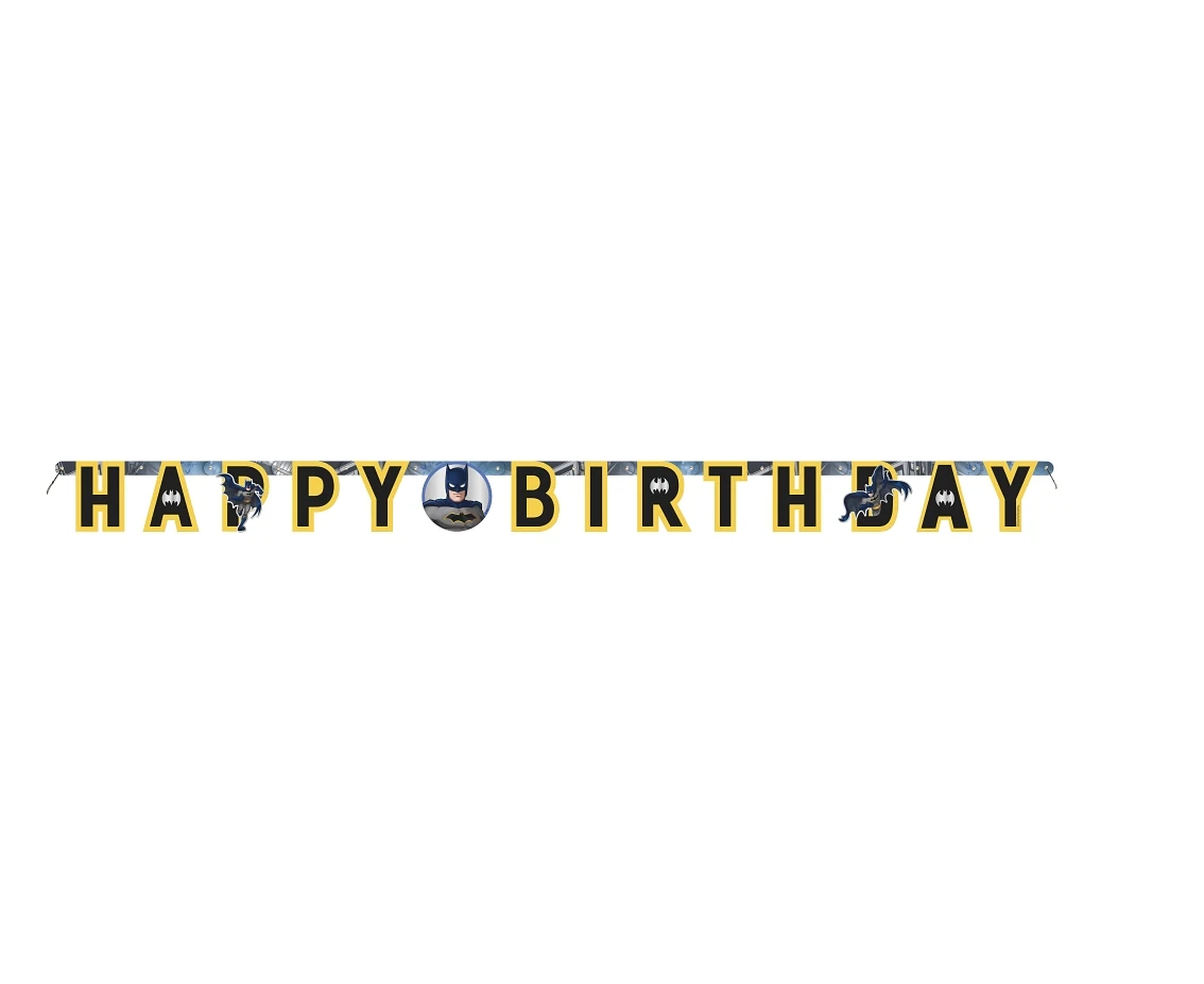 Baner BATMAN Happy Birthday, 175 cm KK