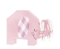 Dekoracja na stół Floral Elephant, różowa KK