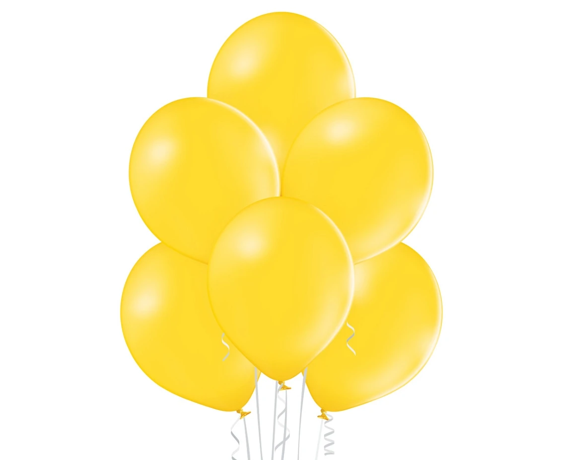 Balony Belbal 12", B105-117, (pastel bright yellow) pastel jaskrawożółte, 100szt.
