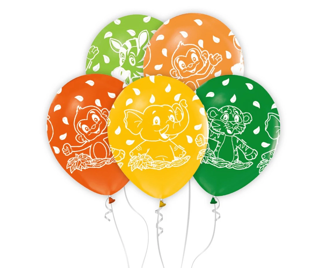 Balony Zwierzęta, 12 cali/ 5 szt.