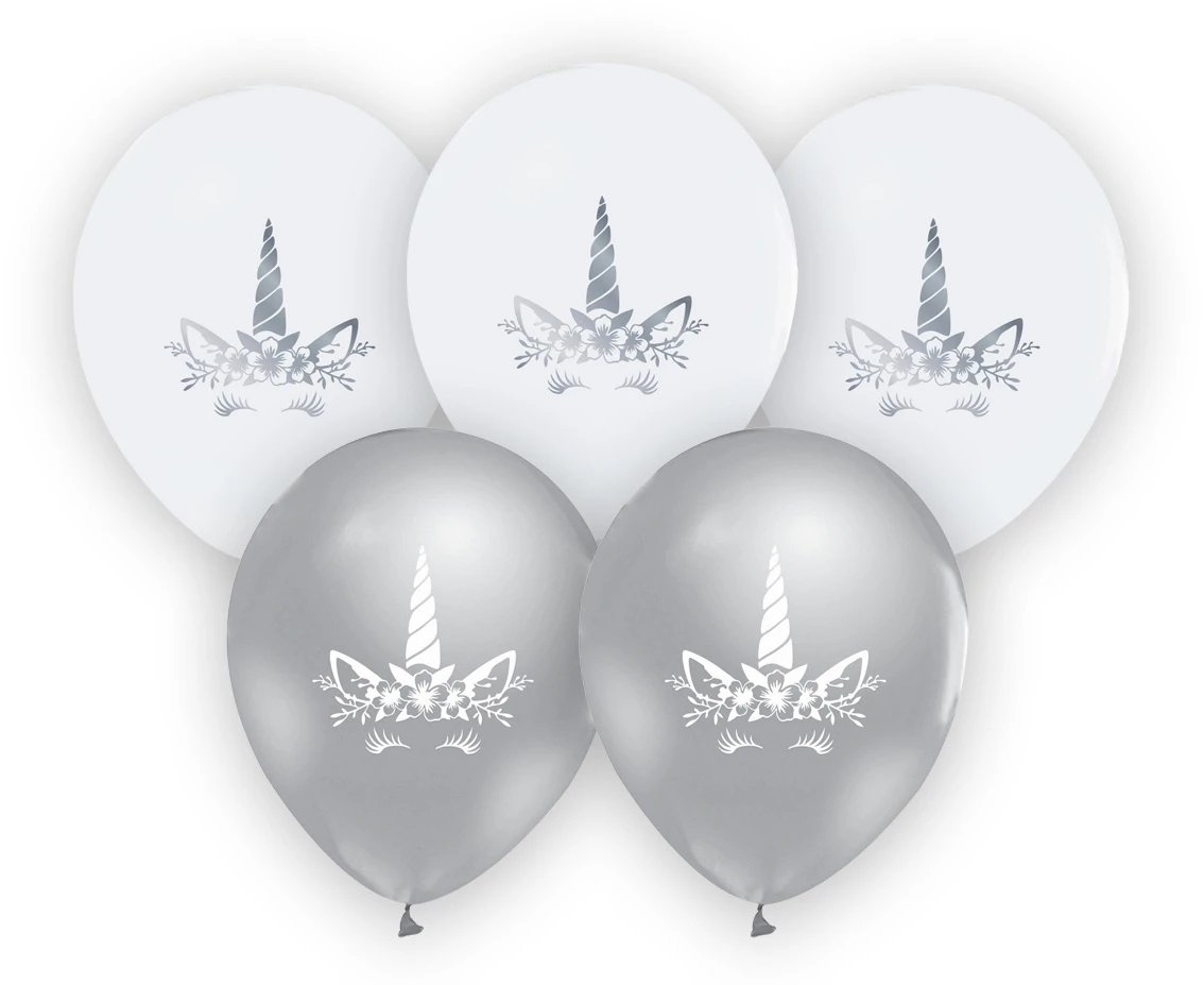 Balony Jednorożec, 12"/ 5 szt.