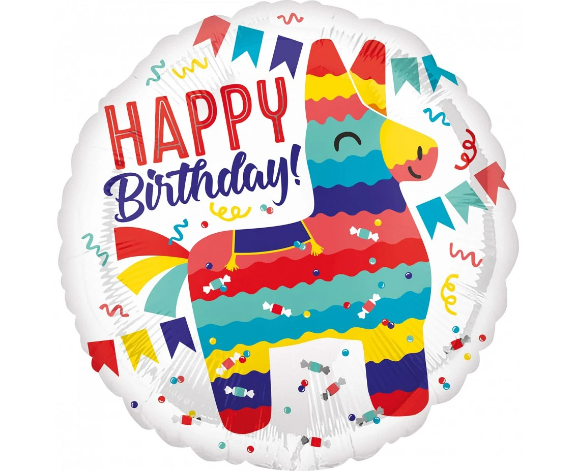 Balon foliowy Pinata Party S40, zapakowany KK