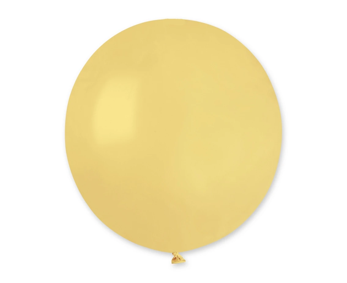 Balony Gemar 19", pastel musztardowe, 50szt. KK