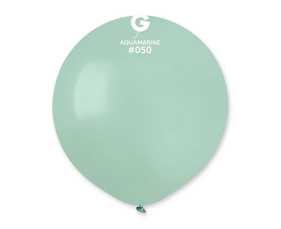 Balony Gemar 19", pastel turkusowozielone, 50szt. KK