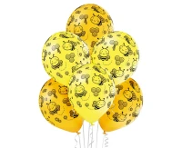Balony Belbal 12", D11, pszczoły, 6szt.