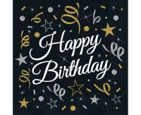 Serwetki B&C Happy Birthday, certyfikat FSC, 33x33 cm, 20 szt.
