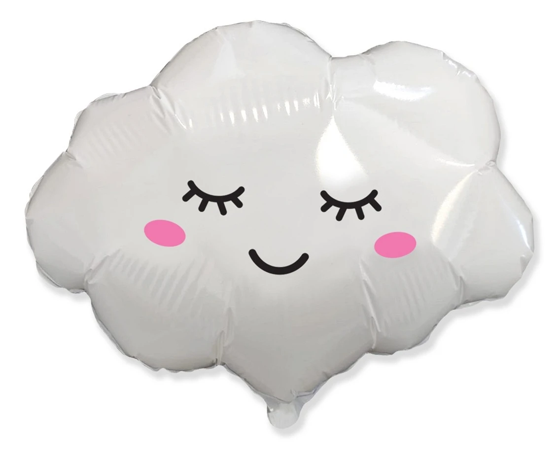 Balon foliowy 24" FX - Chmurka (biała), niepakowany