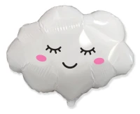 Balon foliowy 24" FX - Chmurka (biała), niepakowany