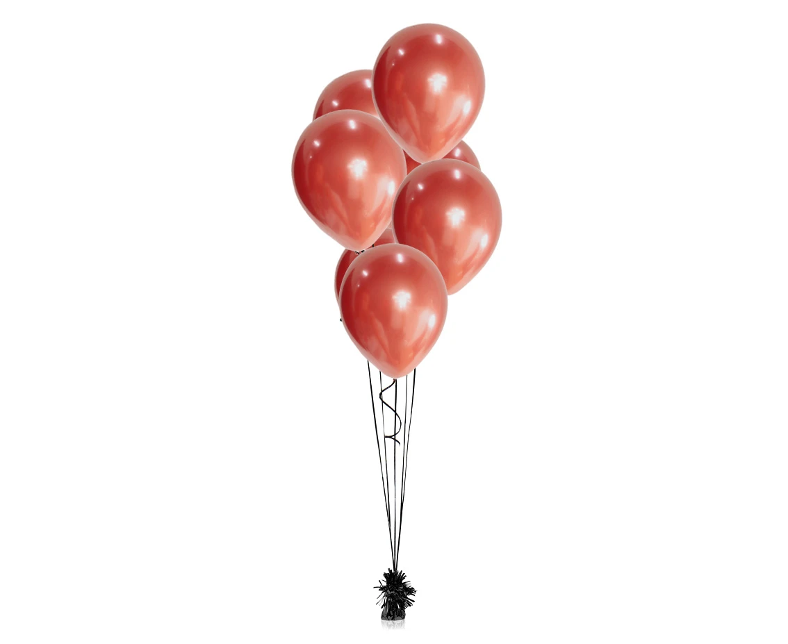 Balony B&C 12", platyna czerwone, 7szt. KK