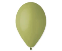 Balony Gemar 10", pastel zielone oliwkowe, 100szt.
