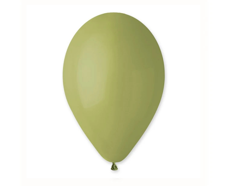 Balony Gemar 12", pastel zielone oliwkowe, 100szt.