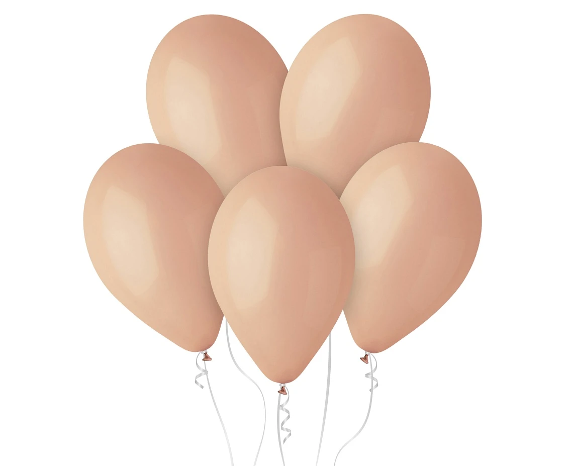 Balony Gemar 12", pastel przygaszone różowe, 100szt.